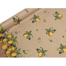 Material fata de masa pvc cu dos textil - Bej (1 Metru)