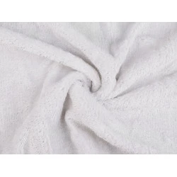 Blană sintetică decorativă cu lurex - Alb (1 Metru)