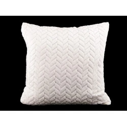 Fata de perna plusata 40x40 cm - Crem deschis (2 Bucăți)