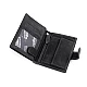 Portofel barbatesc piele 9,5x12 cm - Negru (1 Bucată)