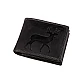 Portofel barbatesc piele 9,5x12 cm - Negru (1 Bucată)