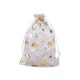 Saculet cadou din organza 10x14,5 cm - Alb (100 Bucăți)