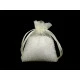 Săculeț cadou organza 7x9 cm - Crem deschis (100 Bucăți)