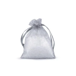 Săculeț cadou organza 7x9 cm - Gri neutral (100 Bucăți)
