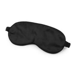 Mască de dormit din satin - Negru (1 Bucată)