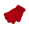 Mănuși chenille pentru copii - Roșu (1 Pereche)