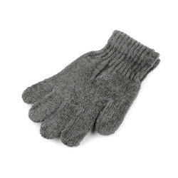 Mănuși chenille pentru copii - Gri neutral (1 Pereche)