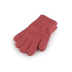Mănuși tricotate pentru copii - Roșu coral deschis (1 Pereche)