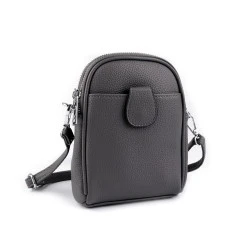 Geanta crossbody dama/fete 14x19 cm - Gri neutral (1 Bucată)