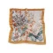 Batic / eșarfă din satin flori si fluture 70x70 cm - Maro bronz (1 Bucată) Batic / eșarfă din satin flori si fluture 70x70 cm - Maro bronz (1 Bucată)