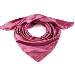 Eșarfă / batic din satin uni 60x60 cm - Roz vintage (1 Bucată)