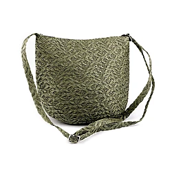 Geantă crossbody din paie din hârtie 23x30 cm - Verde (1 Bucată)