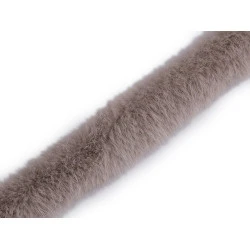 Blană sintetică decorativă, lățime 3 cm - Bej deschis (1 Metru)