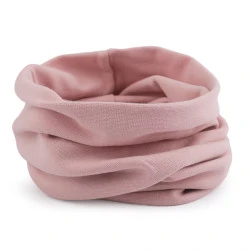 Caciula din bumbac  / fular unisex - Roz pudrat (1 Bucată)