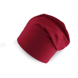 Caciula din bumbac  / fular unisex - Roșu închis (1 Bucată)