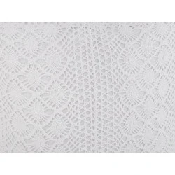 Fata de perna crosetata 45x45 cm - Alb (2 Bucăți)
