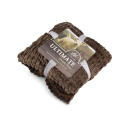 Pătură fleece 150x200 cm - Maro (1 Bucată)