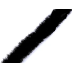 Blana sintetica 1,5 cm - Negru (1 Metru)