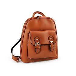 Rucsac/geanta de dama 2 in 1 27x31 cm - Maro coniac (1 Bucată)