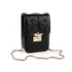 Geantă de damă matlasată crossbody 13x18,5 cm - Roz pudrat (1 Bucată)