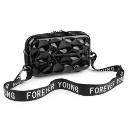 Geanta crossbody 18x11 cm - Negru (1 Bucată)