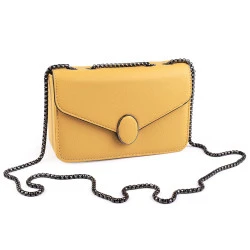 Geanta de dama crossbody 20x12 cm - Galben muștar (1 Bucată)