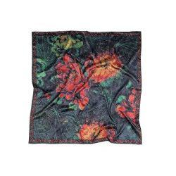 Eșarfă din satin 70x70 cm - Gri petrol (1 Bucată)