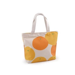 Geanta textila imitatie de in 31x24,5 cm - Ecru deschis (1 Bucată)