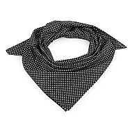 Eșarfă din bumbac cu buline 65x65 cm - Galben (1 Bucată)