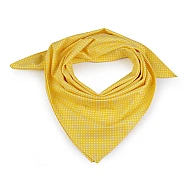 Eșarfă din bumbac cu buline 65x65 cm - Galben (1 Bucată)