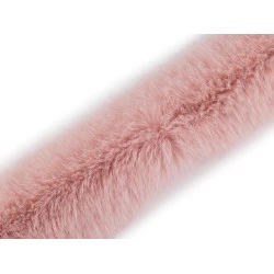 Blana sintetica decorativa plata latime 9 cm - Roz pudrat (1 Metru)