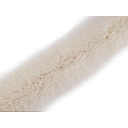 Blana sintetica decorativa plata latime 9 cm - Bej foarte deschis (1 Metru)