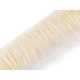 Blană sintetică decorativă pentru figurine, lățime 13 cm - Off white (1 Metru)