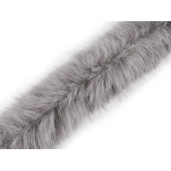 Blana sintetica decorativa rotunda latime 7 cm - Gri neutral (1 Metru)