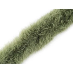 Blana sintetica decorativa rotunda latime 7 cm - Verde (1 Metru)