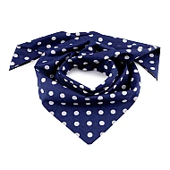 Batic din bumbac cu buline 70x70 cm - Albastru închis (1 Bucată)