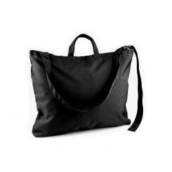 Geanta mare solida cu captuseala si fermoar 50x42 cm - Negru (1 Bucată)