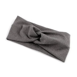 Bentiță de păr soft fleece - Gri neutral (1 Bucată)