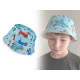 Pălărie de vară copii/băieți dinozaur - Albastru azur (1 Bucată)