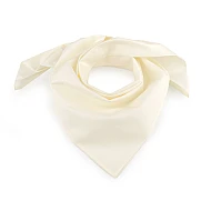 Eșarfă din bumbac, culoare uni, 70x70 cm - Crem deschis (1 Bucată)