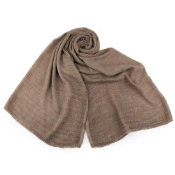 Eșarfă / șal / pes efect șifonat 70x185 cm - Bej (1 Bucată)