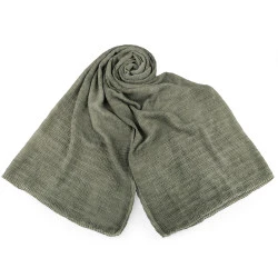 Eșarfă / șal / pes efect șifonat 70x185 cm - Verde (1 Bucată)