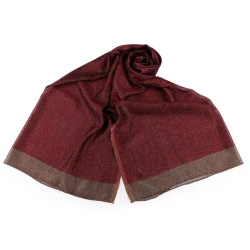 Eșarfă / șal cu lurex 75x190 cm - Vișiniu (1 Bucată)