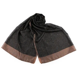 Eșarfă / șal cu lurex 75x190 cm - Negru (1 Bucată)