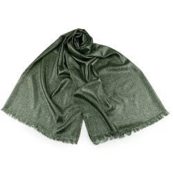Eșarfă / șal / pled cu lurex 80x200 cm - Verde (1 Bucată)
