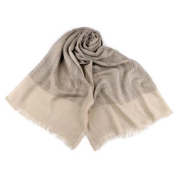 Eșarfă / șal / pled buline 95x210 cm - Bej (1 Bucată)