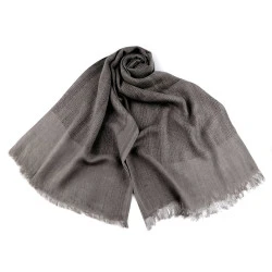 Eșarfă / șal / pled buline 95x210 cm - Gri neutral (1 Bucată)
