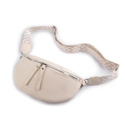 Geanta crossbody 27x18 cm - Crem deschis (1 Bucată)