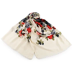 Eșarfă / șal trandafir 80x175 cm - Crem deschis (1 Bucată)