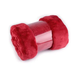 Pătură din fleece bubble 150x200 cm - Roșu (1 Bucată)